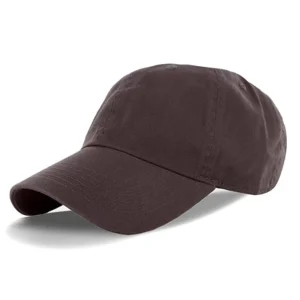 Brown cotton baseball cap