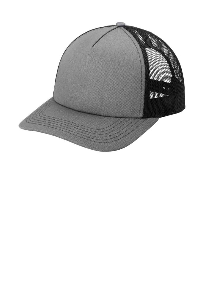 Grey front cap with black mesh back