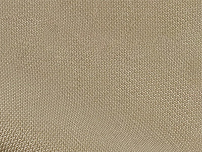 Close-up of khaki-colored canvas fabric weave pattern