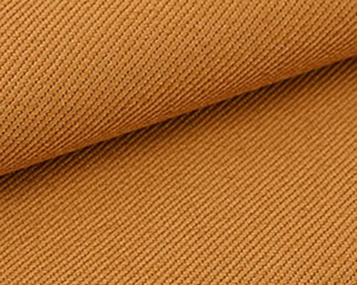 Close-up of brown canvas fabric with woven texture.
